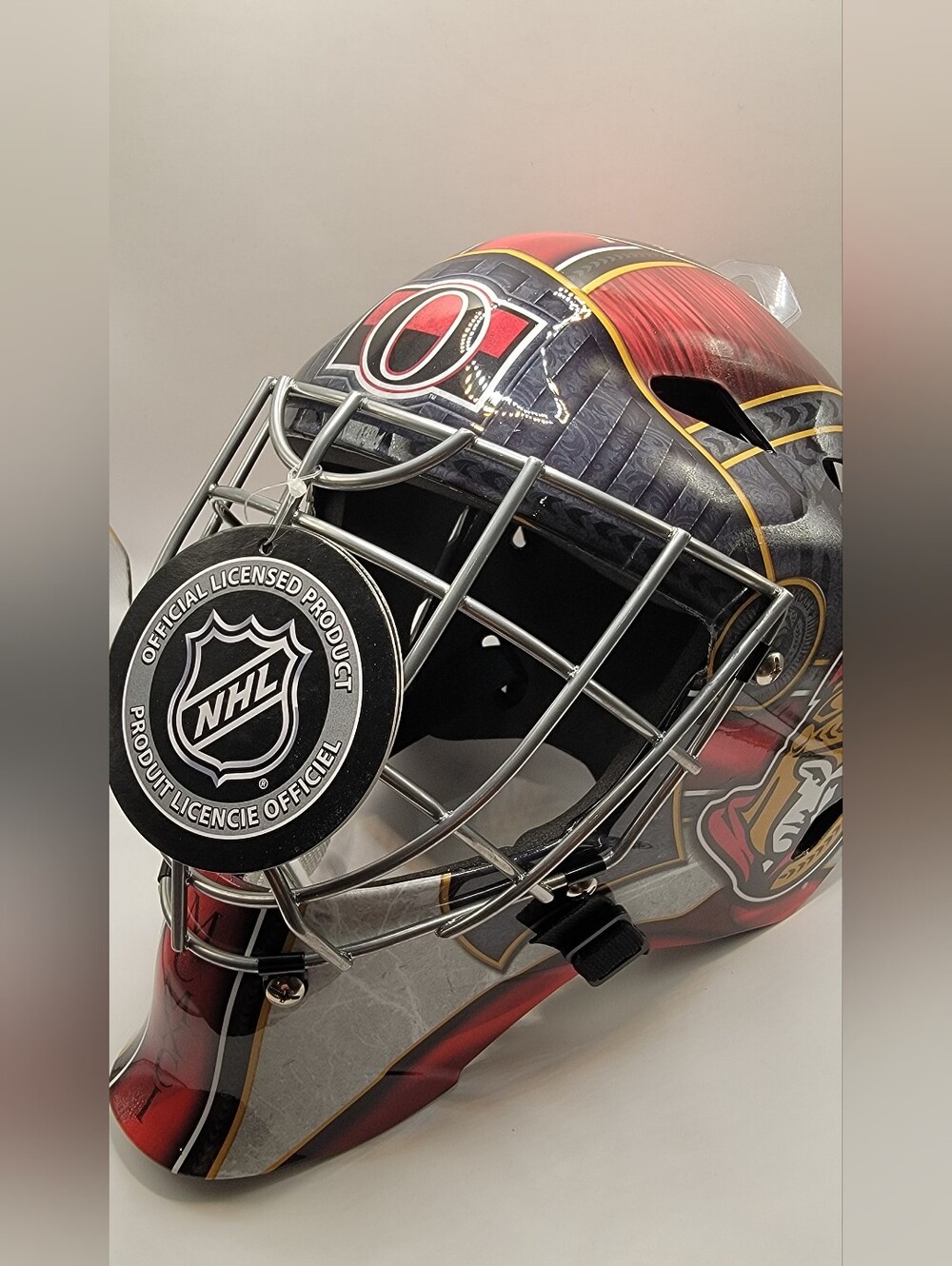 Ottawa Senators Red NHL Youth Street Hockey Goalie Mask